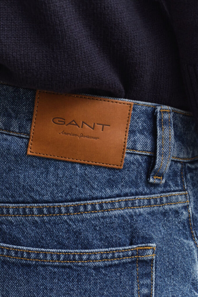 Jeans de corte reto