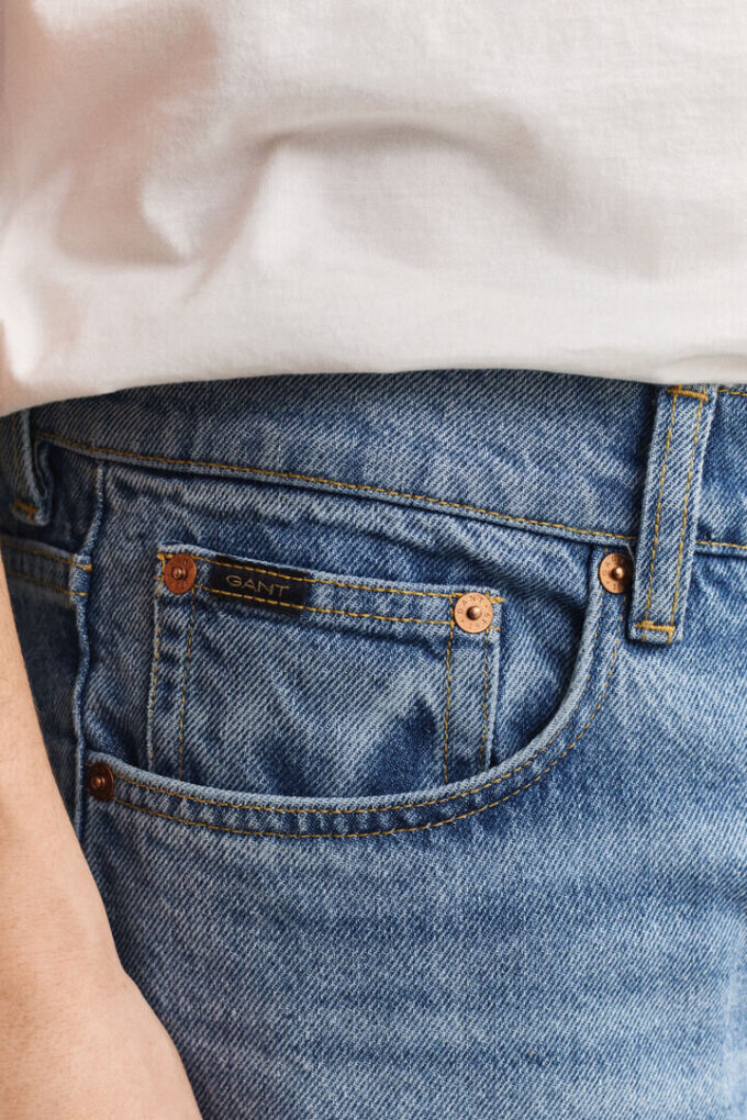 Jeans de corte reto