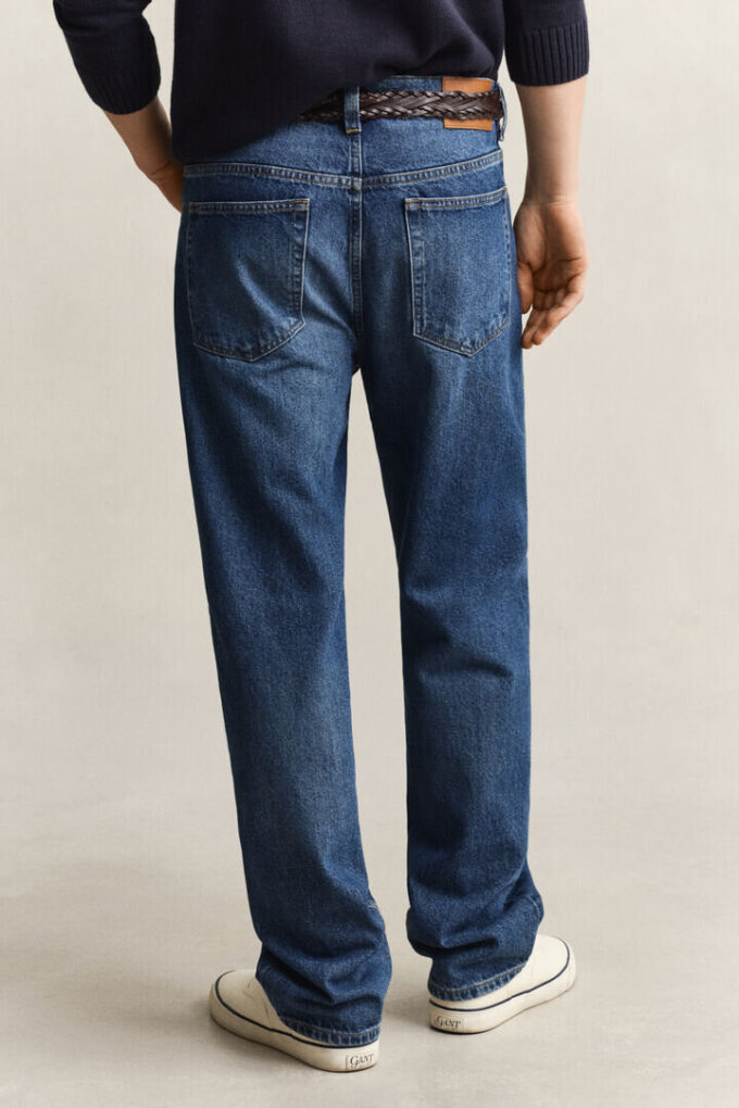 Jeans de corte reto
