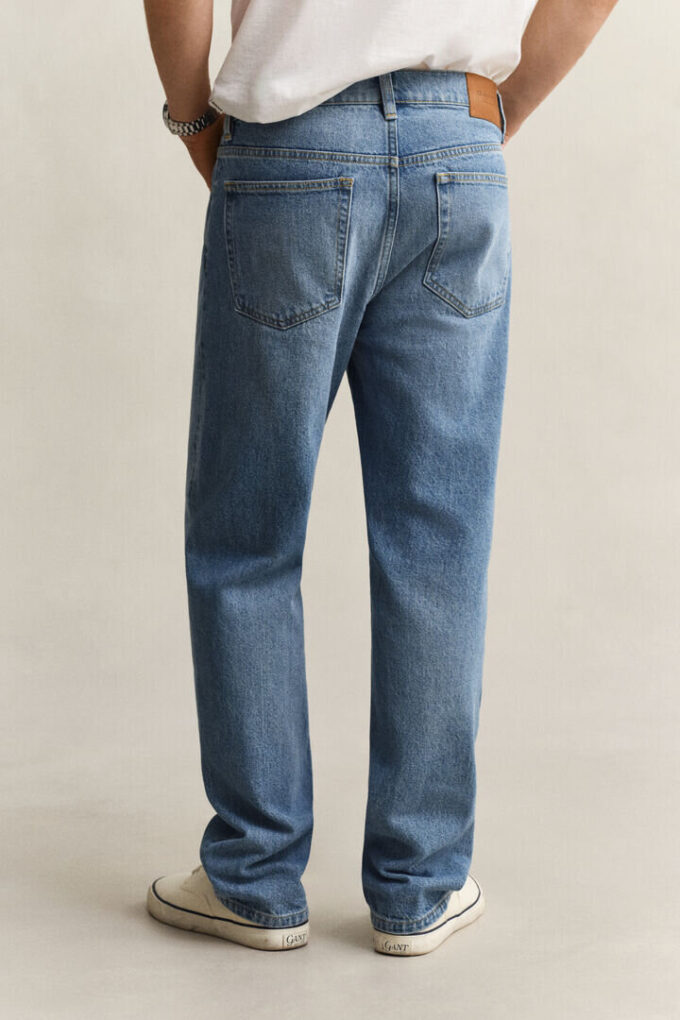 Jeans de corte reto