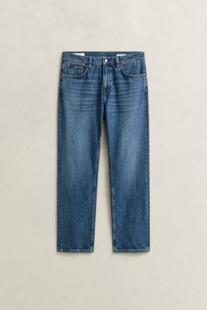 Jeans de corte reto