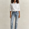 Jeans de perna reta elásticos
