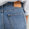 Jeans de perna reta elásticos Jeans de perna reta elásticos