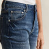 Jeans de perna reta elásticos Jeans de perna reta elásticos