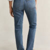 Jeans de perna reta elásticos Jeans de perna reta elásticos