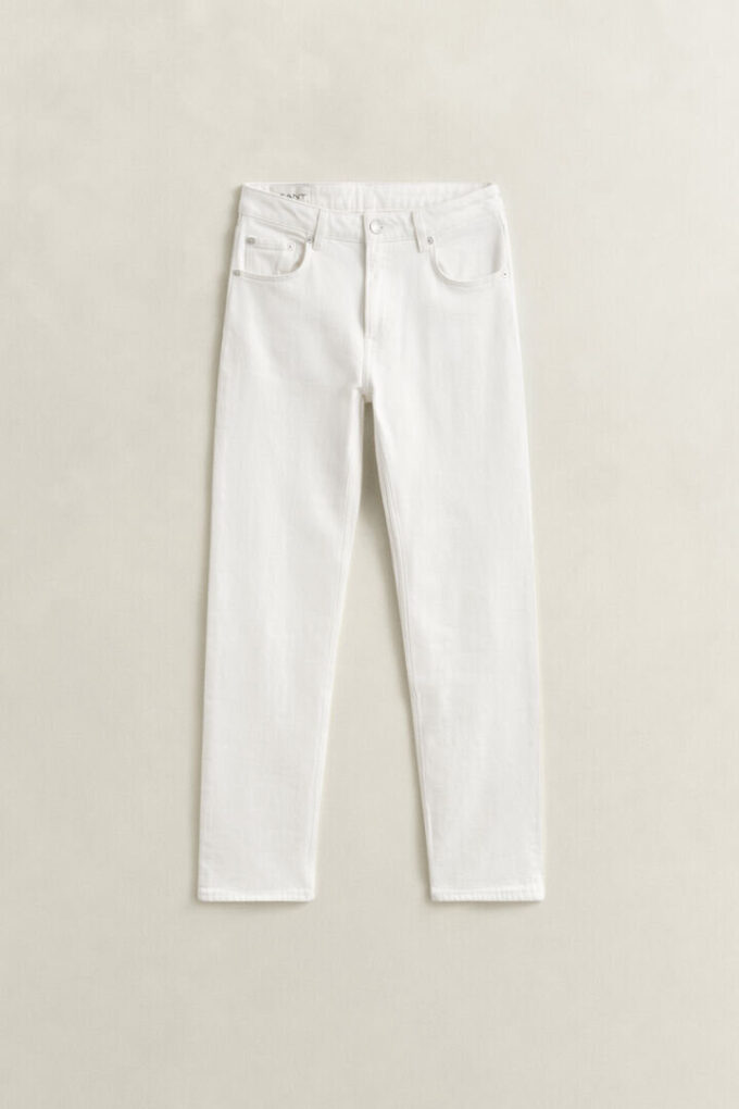 Jeans de perna reta elásticos