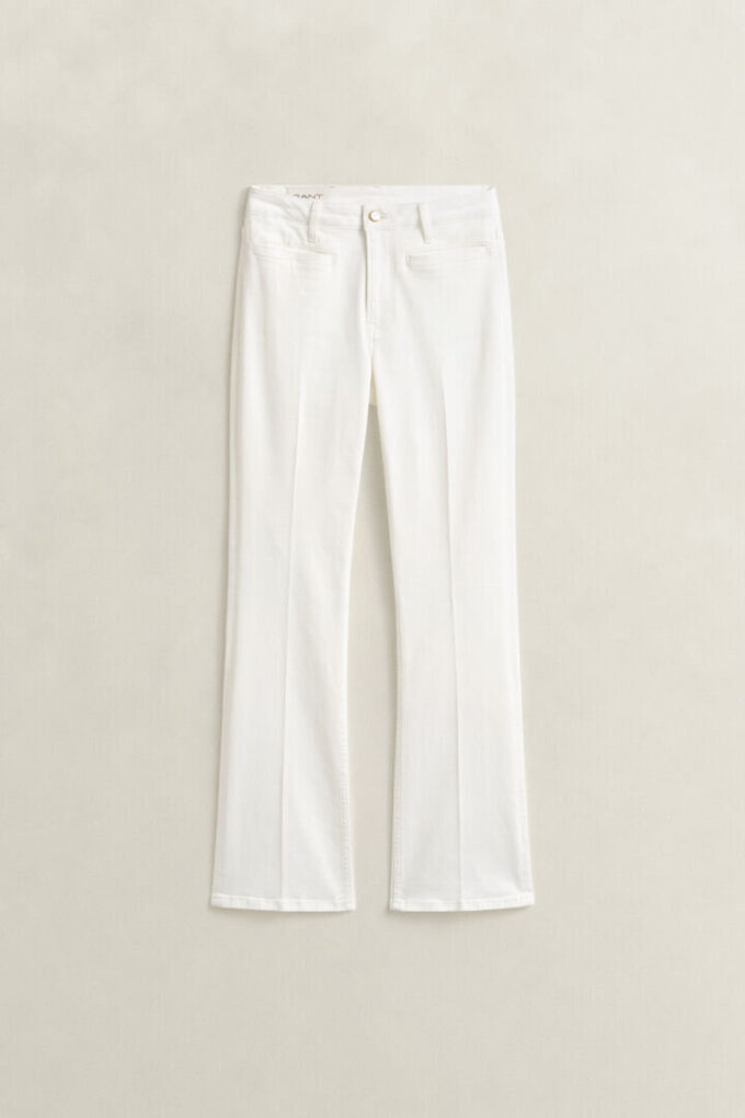 Jeans largos com monograma