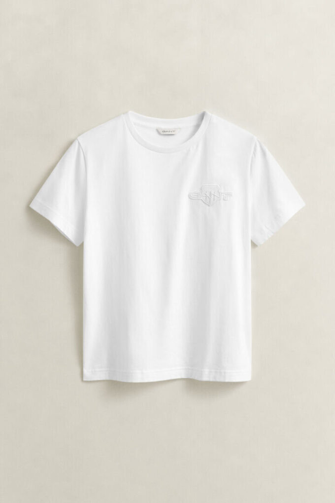 T-shirt com emblema tonal