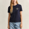 T-shirt com estampado de corda