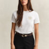 T-shirt com estampado de corda