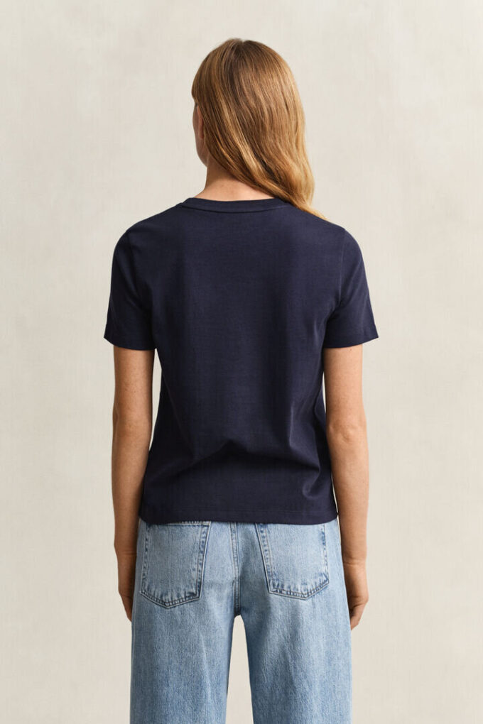 T-shirt com estampado de corda