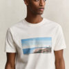T-shirt com estampado paisagístico