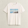 T-shirt com estampado paisagístico