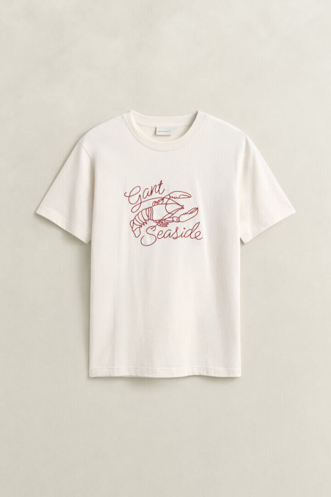 T-shirt com grafismo Seaside