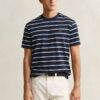 T-shirt com riscas múltiplas