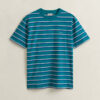 T-shirt com riscas múltiplas