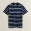 T-shirt com riscas múltiplas