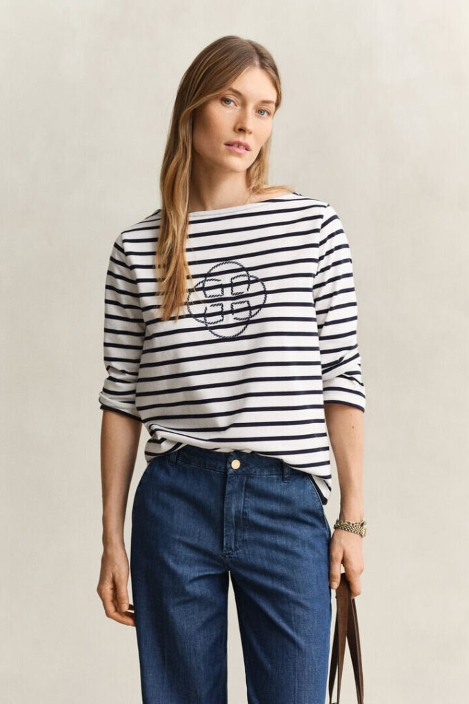 T-shirt de manga três quartos