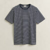 T-shirt às riscas em algodão Pima