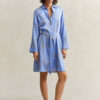 Vestido camisa com cinto