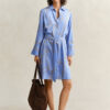 Vestido camisa com cinto