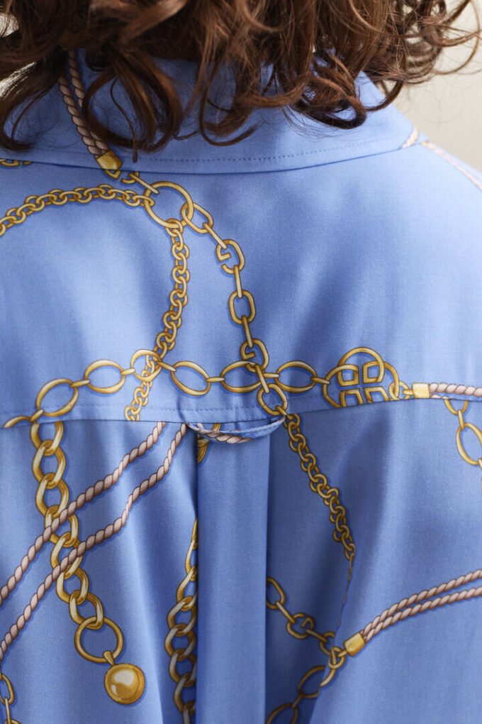 Vestido camisa com cinto