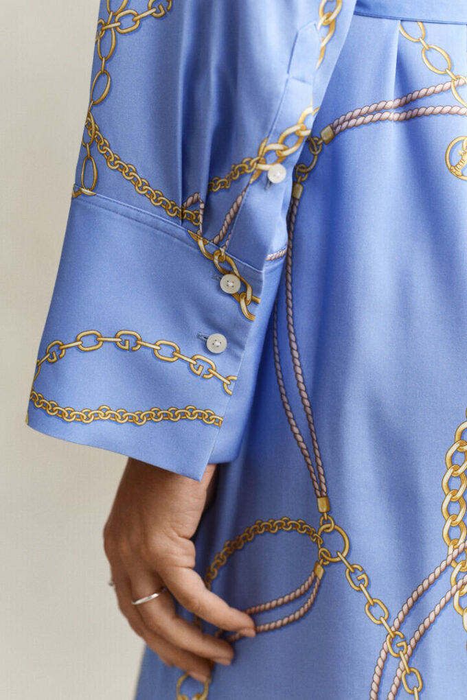Vestido camisa com cinto