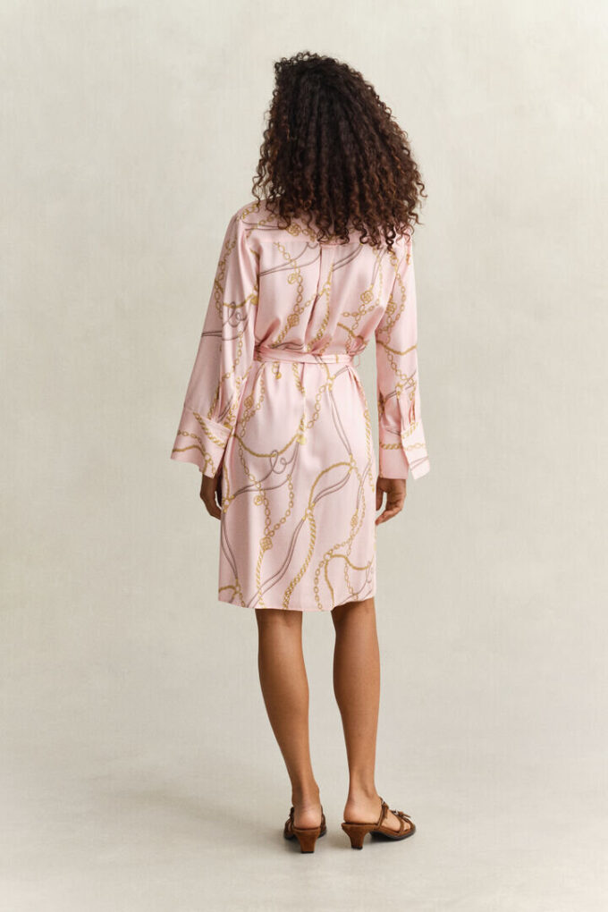 Vestido camisa com cinto