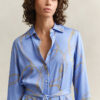 Vestido camisa com cinto
