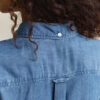 Vestido camisa em chambray