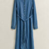 Vestido camisa em chambray