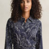 Vestido de camisa com estampado floral