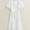 Vestido de camisa de linho