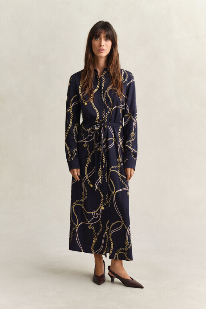Vestido de camisa estampado