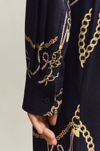 Vestido de camisa estampado