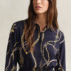 Vestido de camisa estampado
