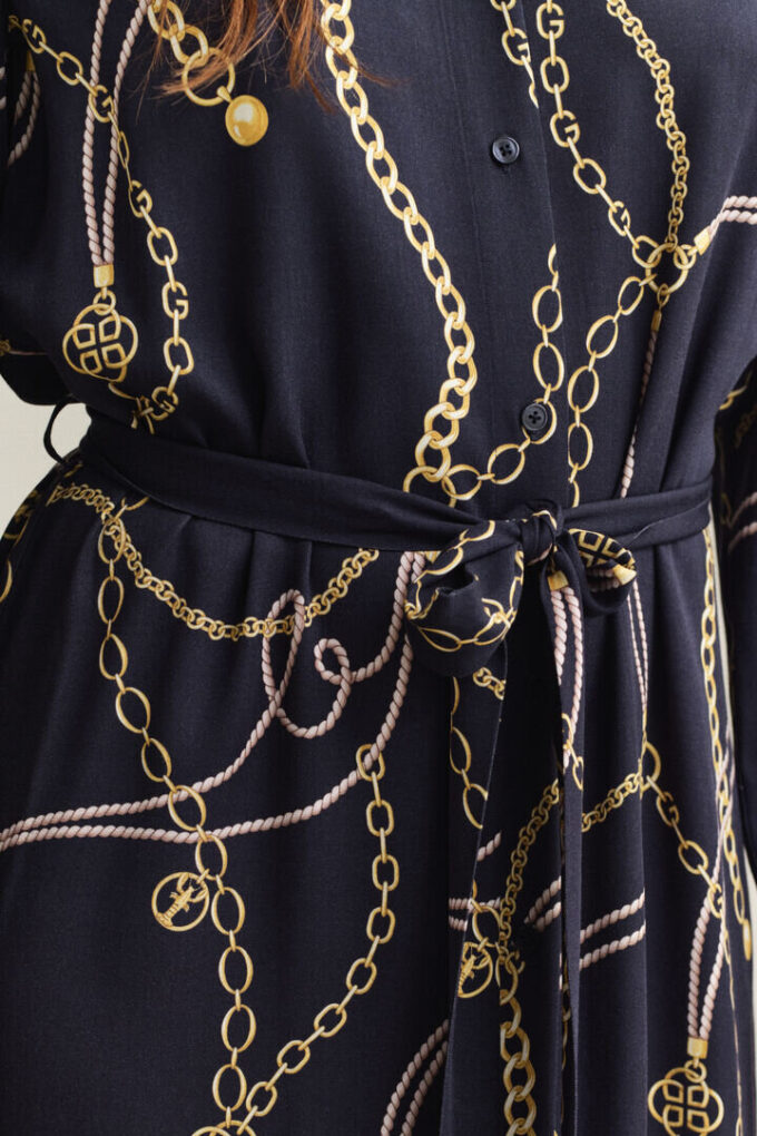 Vestido de camisa estampado