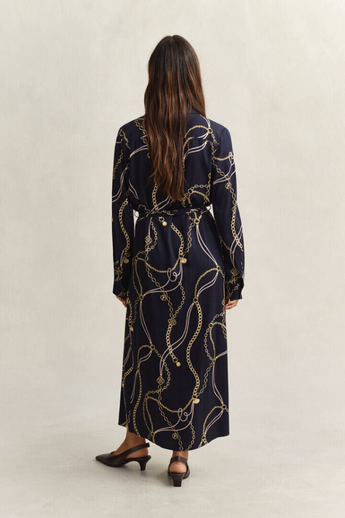 Vestido de camisa estampado