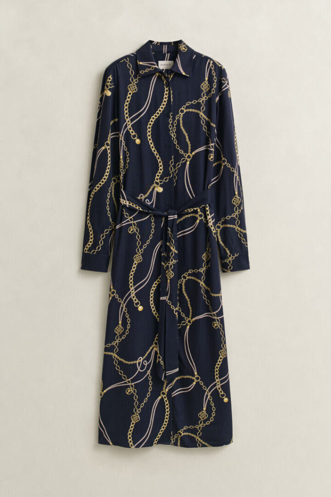 Vestido de camisa estampado