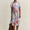 Vestido de camisa floral