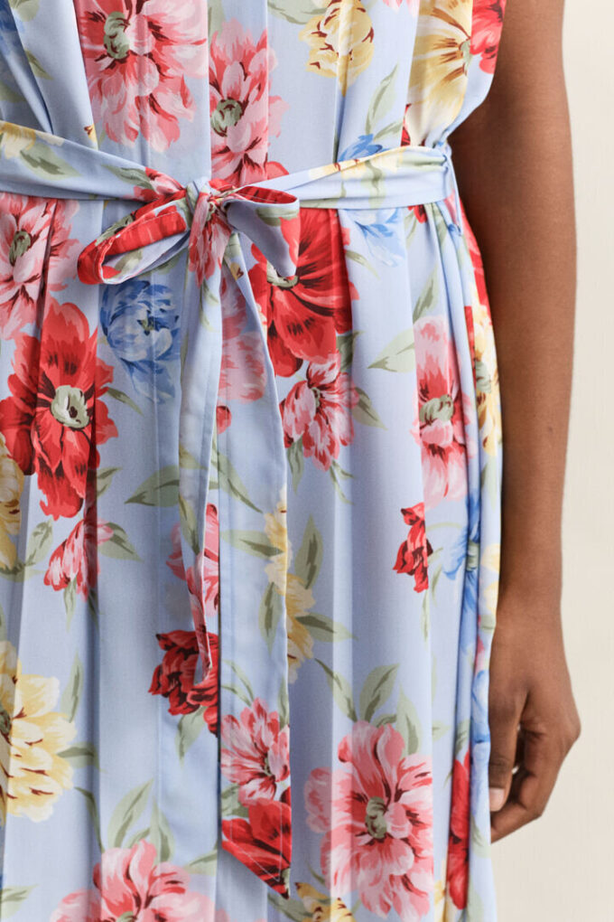 Vestido de camisa floral