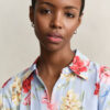 Vestido de camisa floral