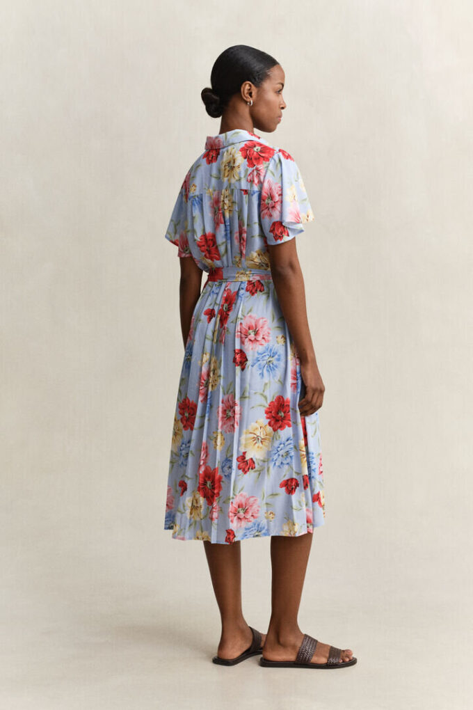 Vestido de camisa floral