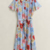 Vestido de camisa floral