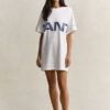 Vestido de T-shirt com Estampado Gráfico