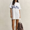 Vestido de T-shirt com Estampado Gráfico