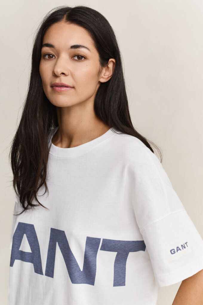 Vestido de T-shirt com Estampado Gráfico