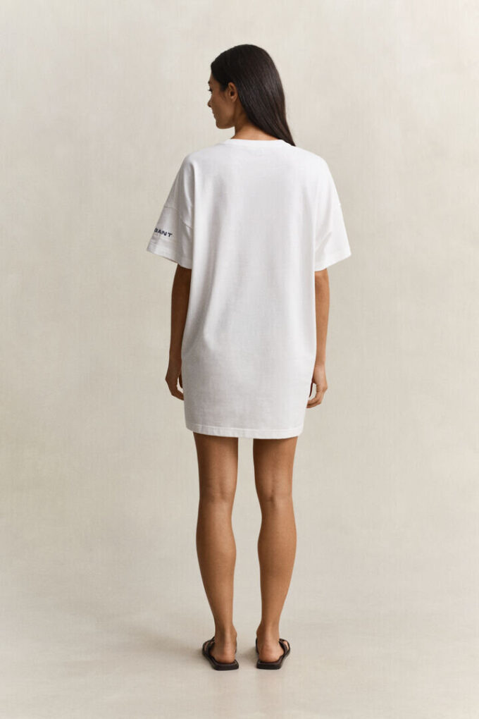 Vestido de T-shirt com Estampado Gráfico