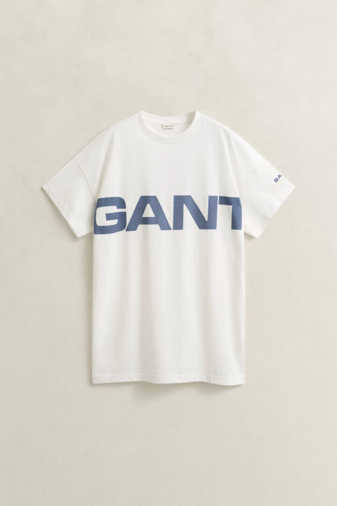 Vestido de T-shirt com Estampado Gráfico