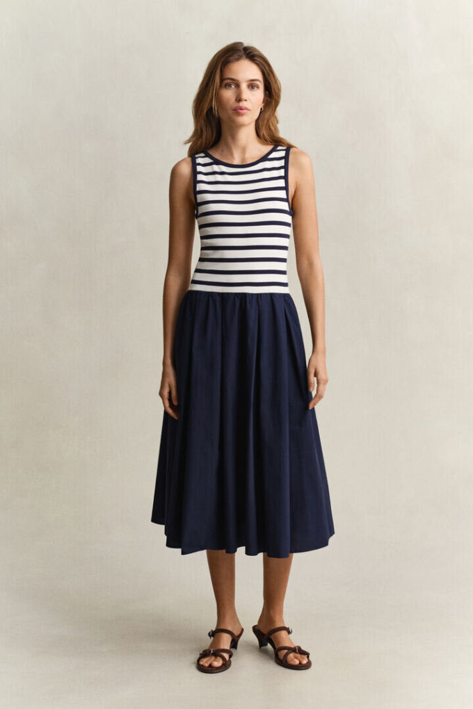 Vestido em jersey tecido